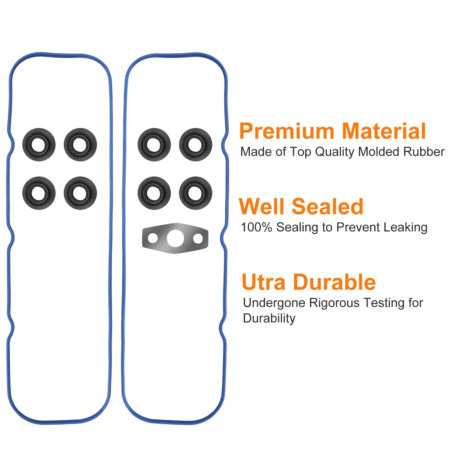 12637683 VS50504R1 Valve Cover Gasket Set - Car Engine Valve Cover Gasket Kit Compatible for Chevrolet Silverado Suburban,Tightly Sealing Car Accessories