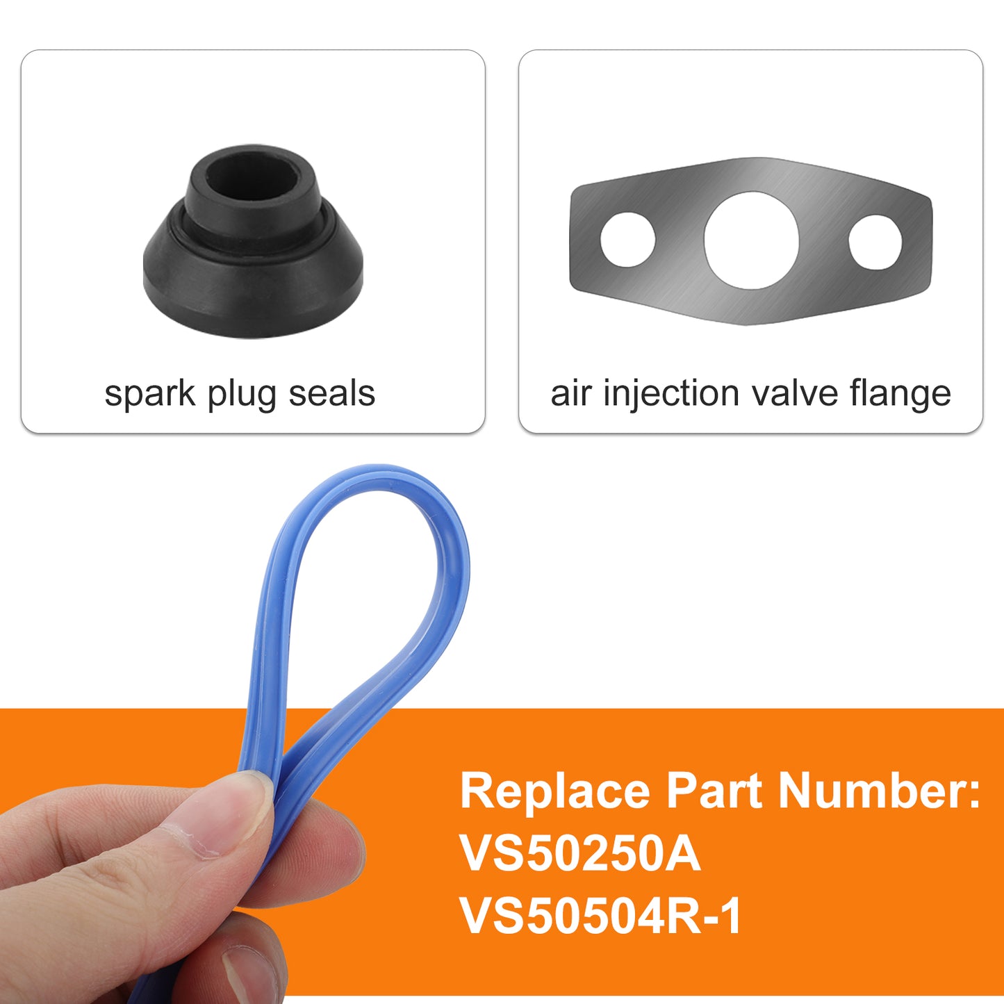 12637683 VS50504R1 Valve Cover Gasket Set - Car Engine Valve Cover Gasket Kit Compatible for Chevrolet Silverado Suburban,Tightly Sealing Car Accessories