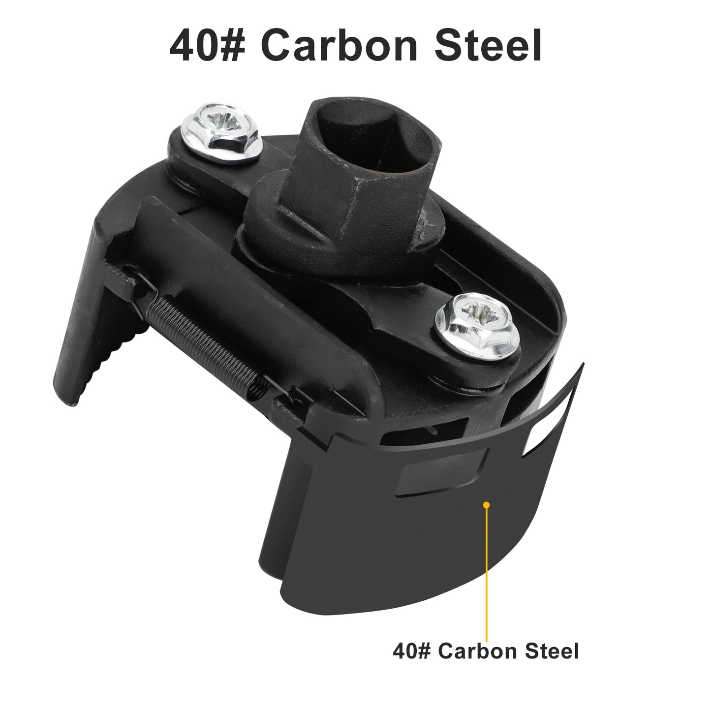 Universal Adjustable Oil Filter Wrench - Adjustable 2.36" to 3.15" Range,1/2 Inch Drive Oil Fuel Filter Wrench Remover Removal Tool Auto Repair Tool