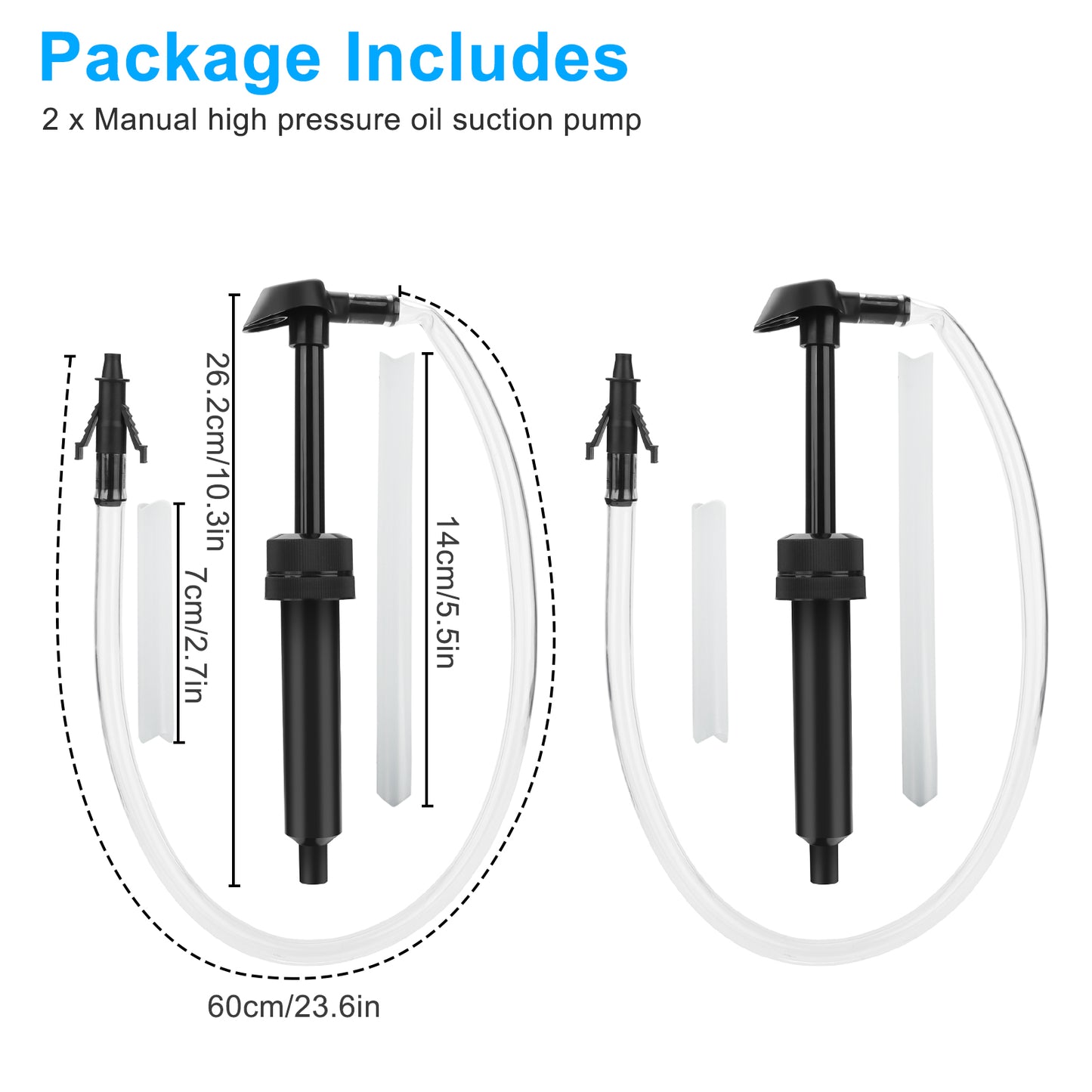 2 Pcs Fluid Transfer Pumps - Safe, and Easy Solutions for Gas, Motor Oil, and Fluid Transfers