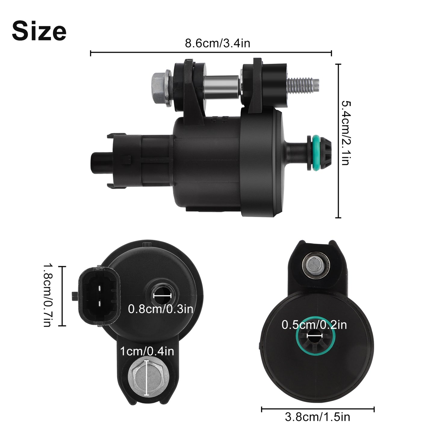 Vapor Canister Purge Valve Solenoid for Selected GM Vehicles - Replaces 12610560, 214-2137,Address Rough Idle & Fuel Efficiency Issues