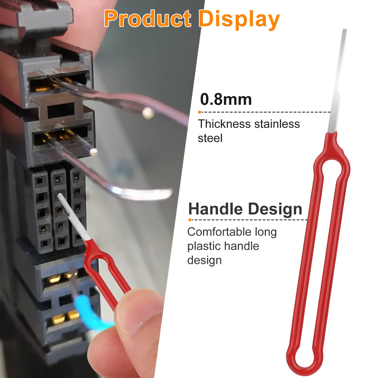41 Pcs Terminal Removal Tool Kit - Durable Pin Extractor for Automotive and Electronic Connectors,Suitable for a wide array of applications, from automotive repairs to home appliance maintenance.