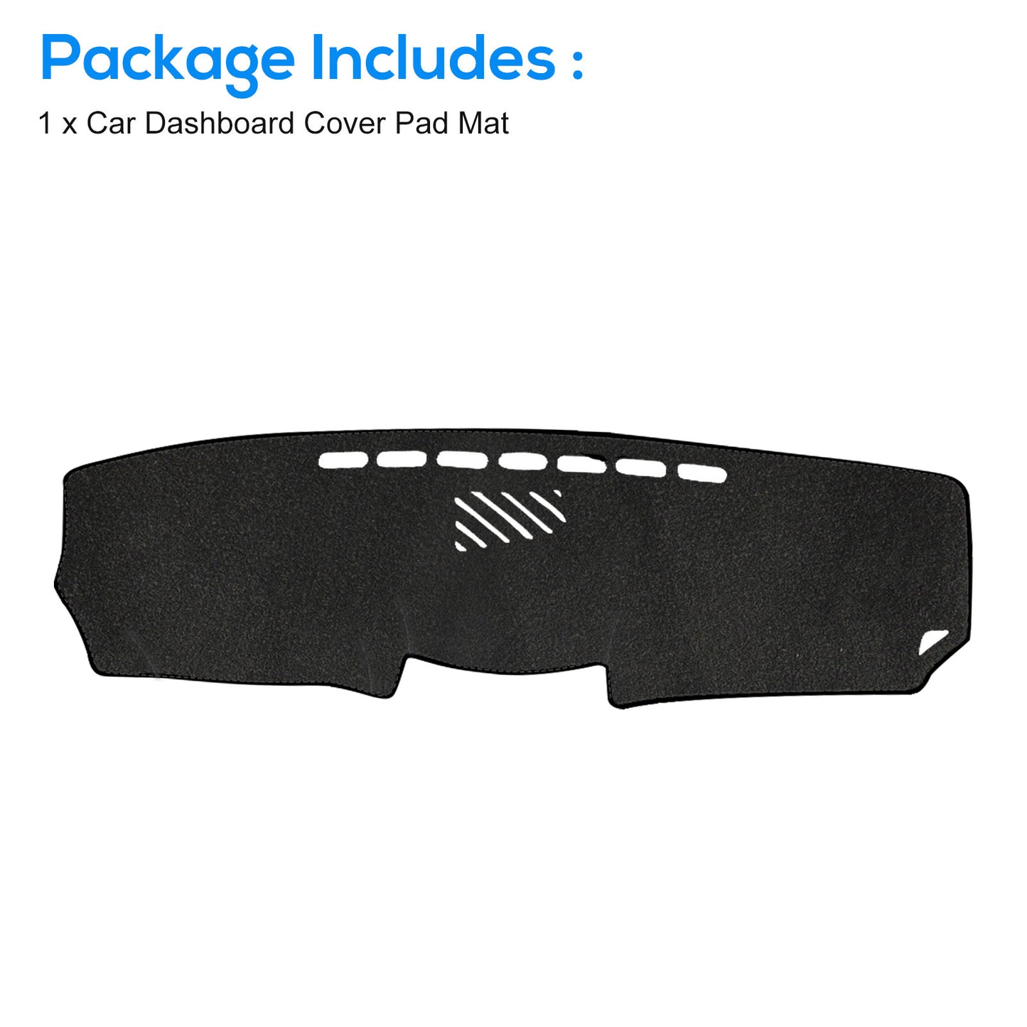 Dashboard Cover For Lexus IS250 IS350 2006-2011 - High-Quality Polyester, Silicone Anti-Skid Bottom, Reduces Glare, Pre-Cut Vents, Easy Installation