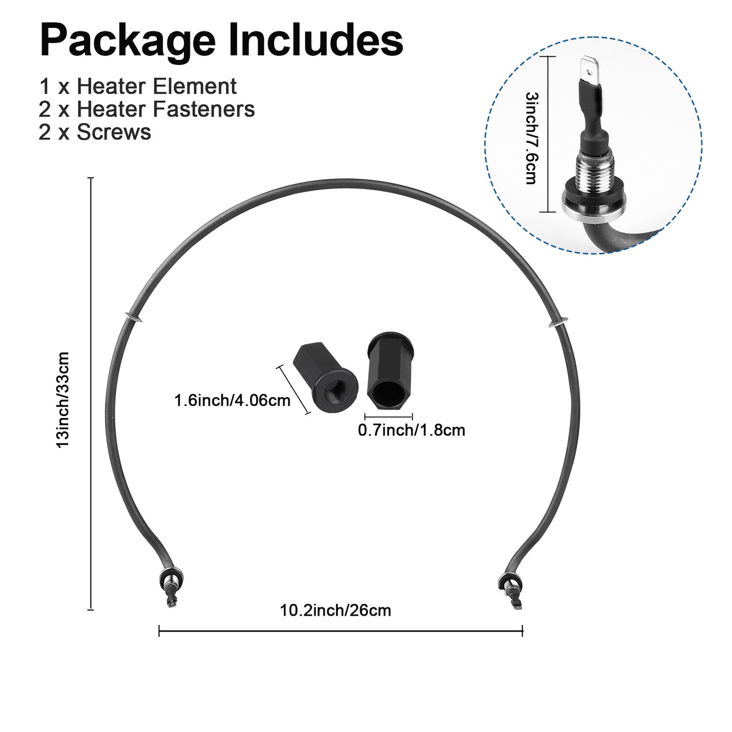 W10703867 Dishwasher Heating Element - Compatible with Whirlpool, KitchenAid, Kenmore