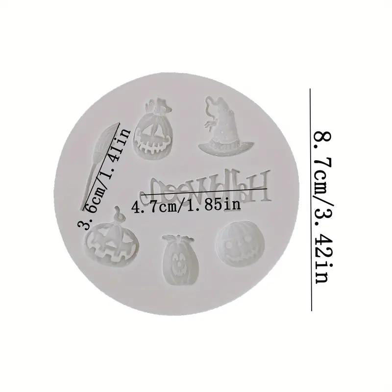 3D Halloween pumpkin Silicone Resin Mold - DIY Skull Resin Mold,Fondant Mold,DIY Chocolate Candy Cookies Crafting Party Wedding Cake Dessert Decorating Baking Mold