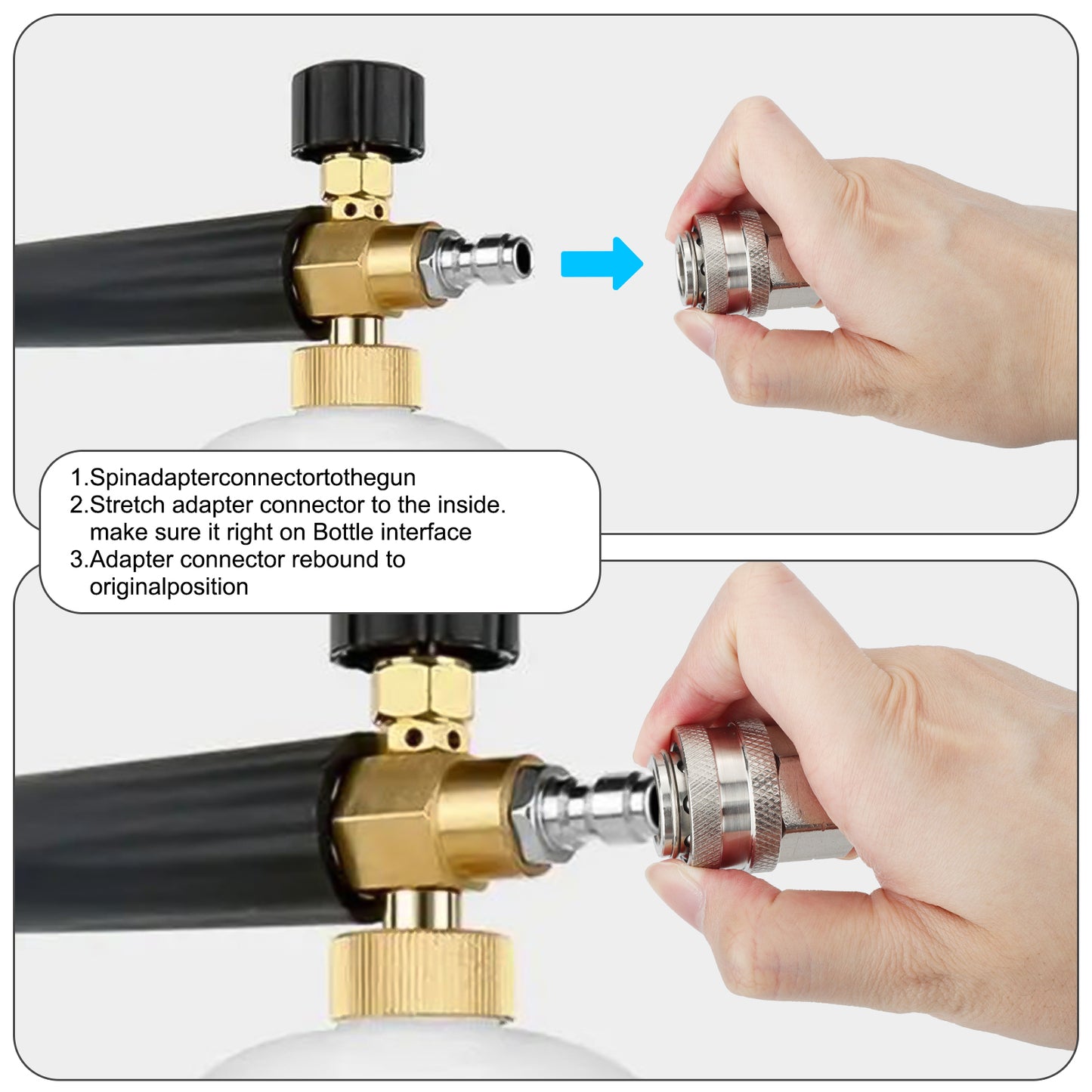 3/8" Quick Connector Pressure Washer Adapters - Stainless Steel Connect Fittings set ideal solution for anyone looking to enhance their cleaning efficiency with a reliable and high-quality quick-connect system