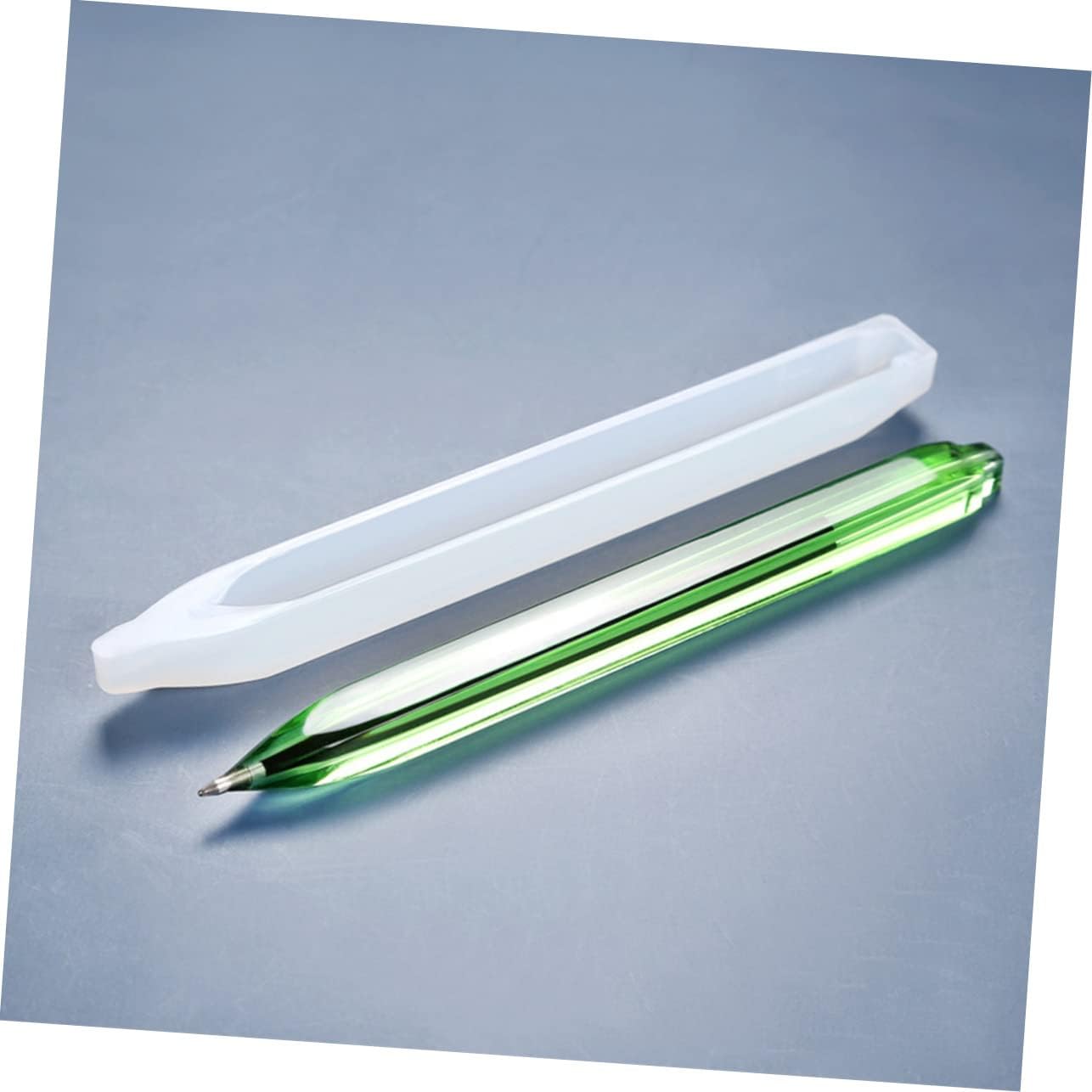 3Pcs Silicone Pen Shape Resin Molds with 5 Pen Refills - DIY Silicone Resin Molds, Epoxy Casting Molds Pen Molds Crafts Making Tool