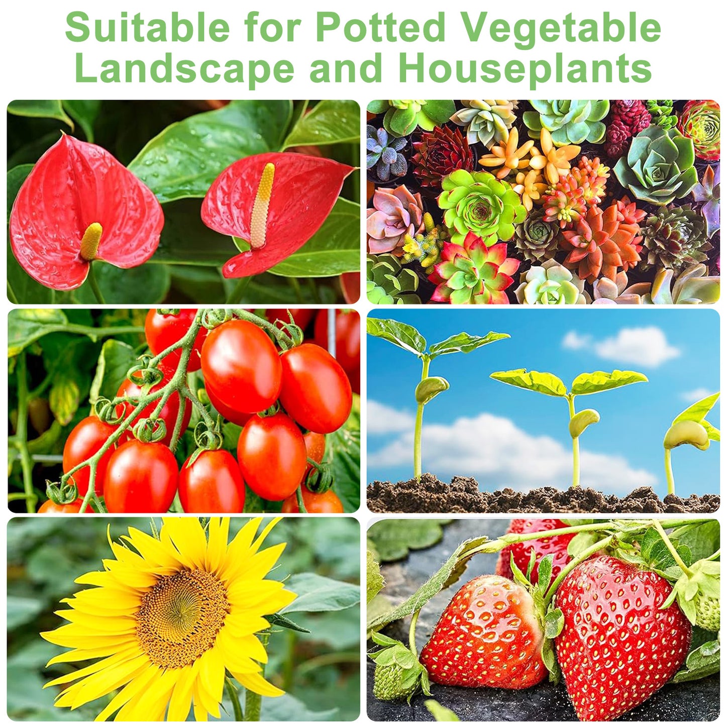 LED Plant Grow Light Strips - Full Spectrum Light Two Strips for Indoor Plants, Succulents, Seedlings, and Greenhouse Gardens