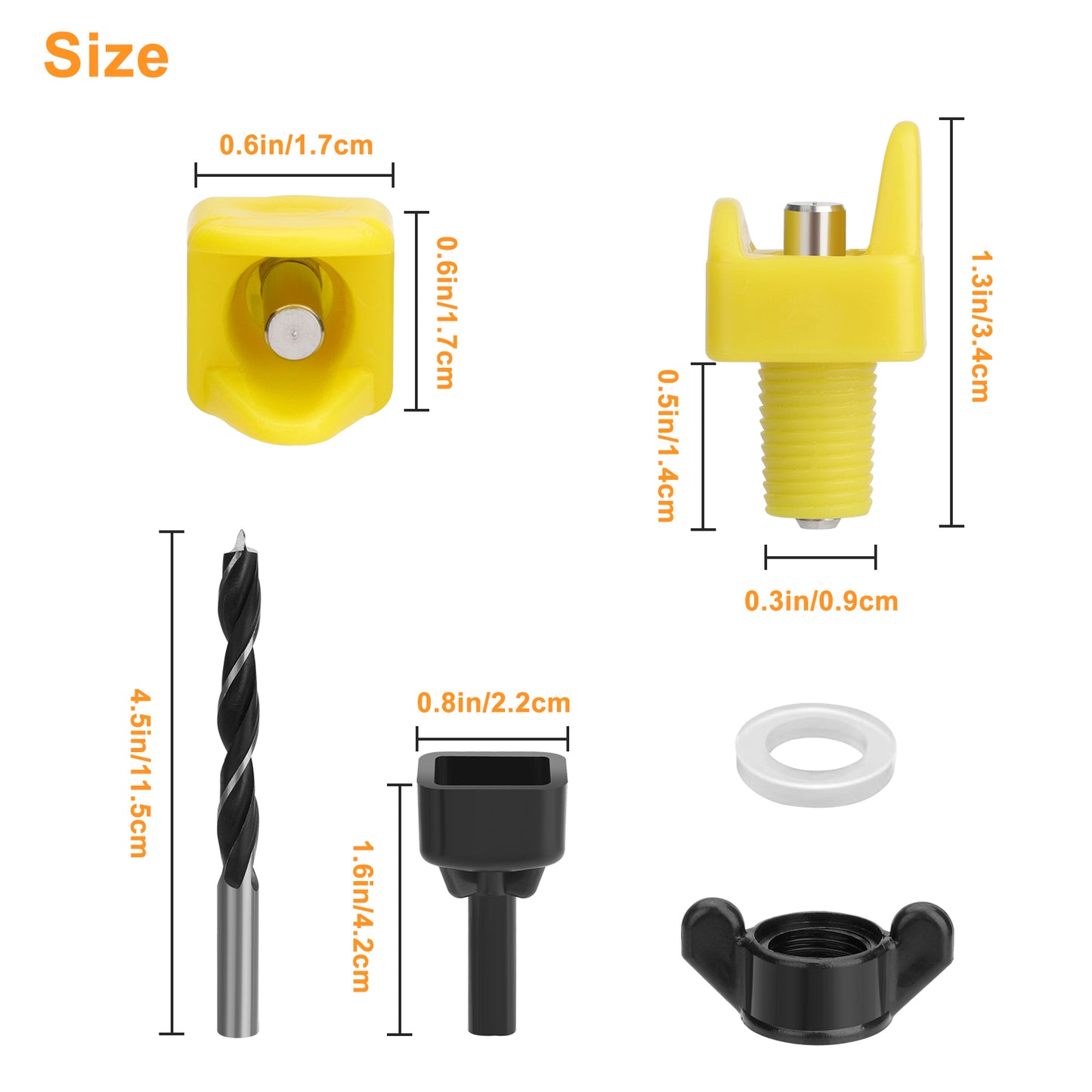 15 Pcs Chicken Nipple Waterer with Drill Bits - Anti-Leak Automatic Water System for Poultry,Horizontal Side Mount includes Drill Bit & Installation Tool