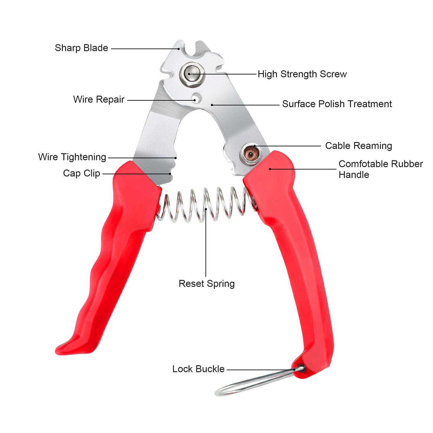 Bicycle Brake Wire Cable Cutter - Compact, lightweight, and convenient, this bicycle wire cutter is the perfect addition to your on-the-go repair kit or home workshop