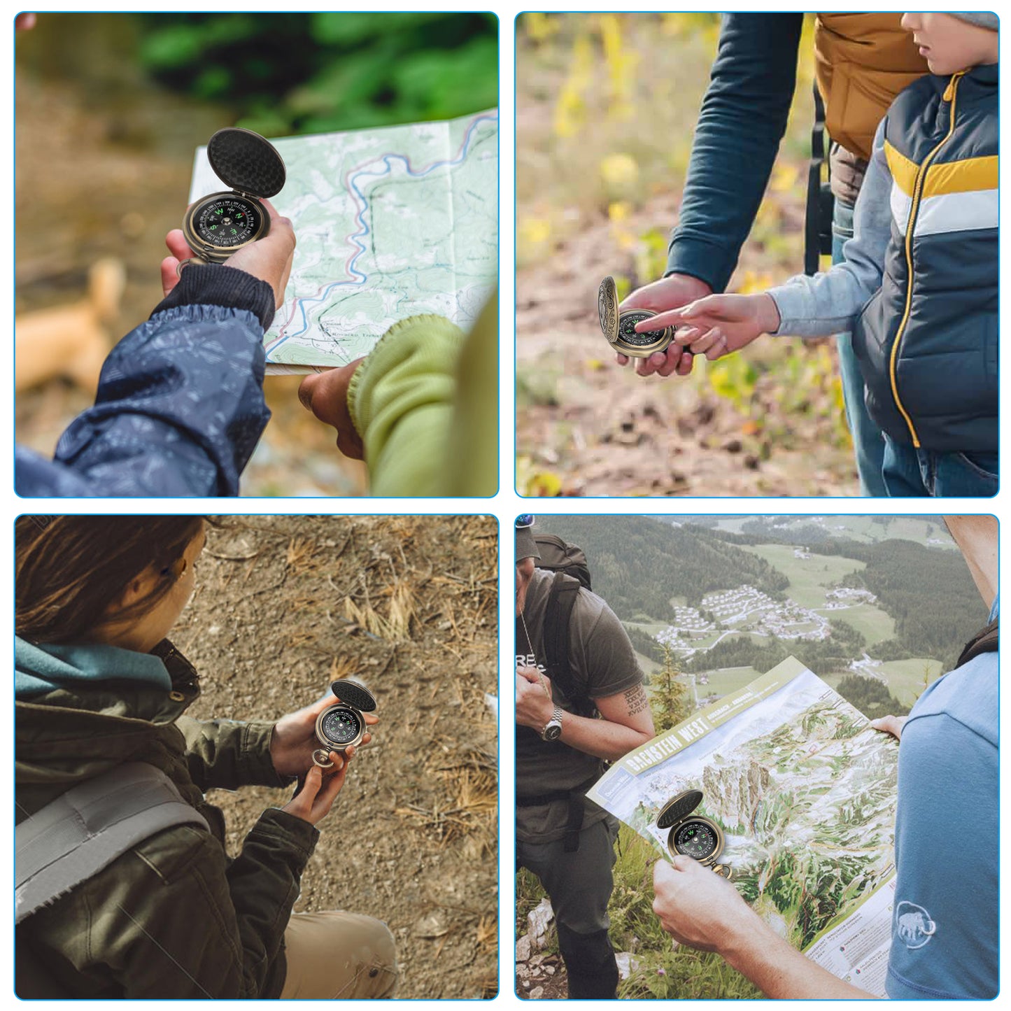 Portable Pocket Compass - Compact and Durable Outdoor Navigation Tool- Ideal for gifting to friends, family, or colleagues