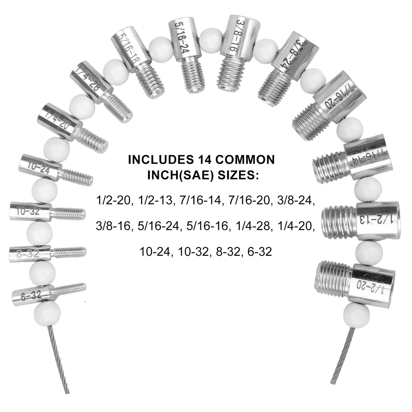 26 Pcs Nut and Bolt Thread Checker Set - 14 Inch & 12 Metric Sizes for Quick Identification Nuts Bolts or Metric Verifying The Size