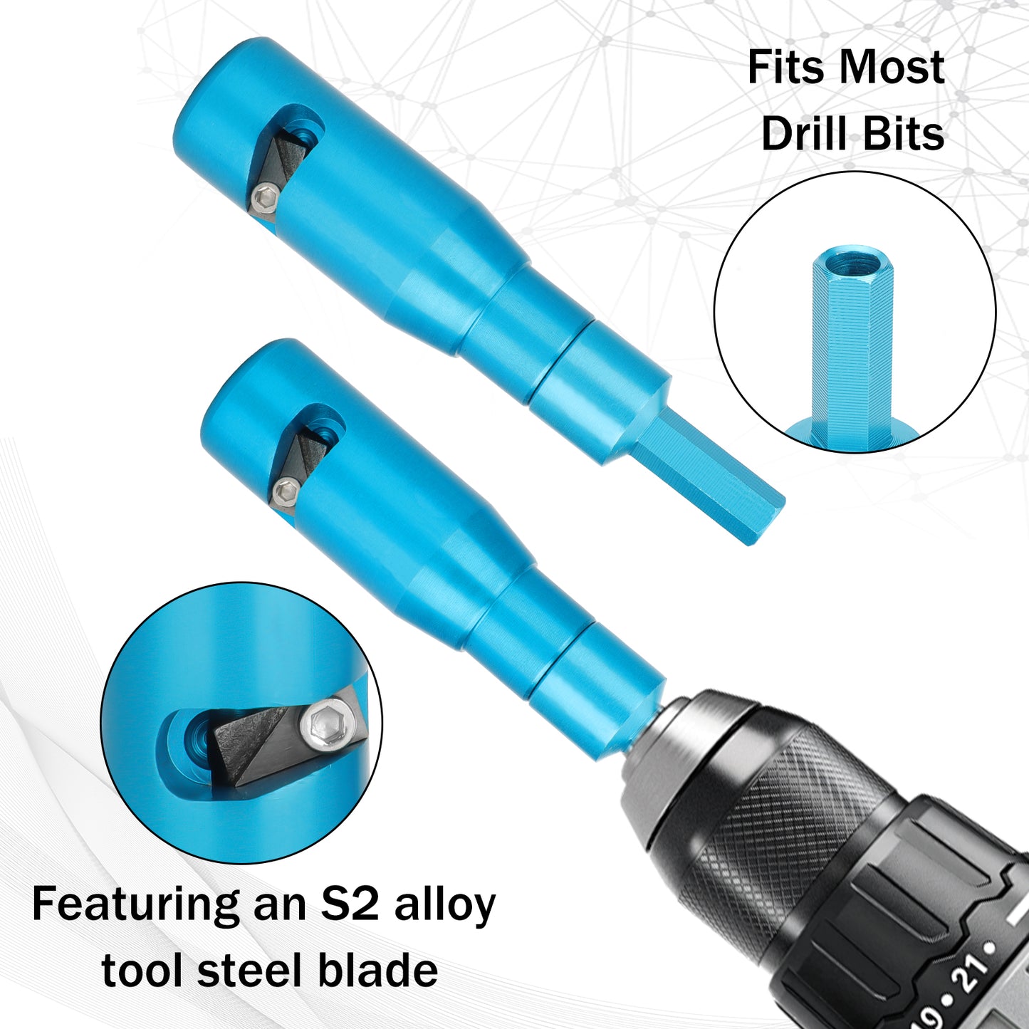 Aluminum Alloy Cable Twisting Stripping Tool – Compact Electric Drill Compatible Tool for Efficient Wire Stripping, Screwdriving & More, Essential Electrician's Accessory Kit(2.5-4 Square Meters Universal)
