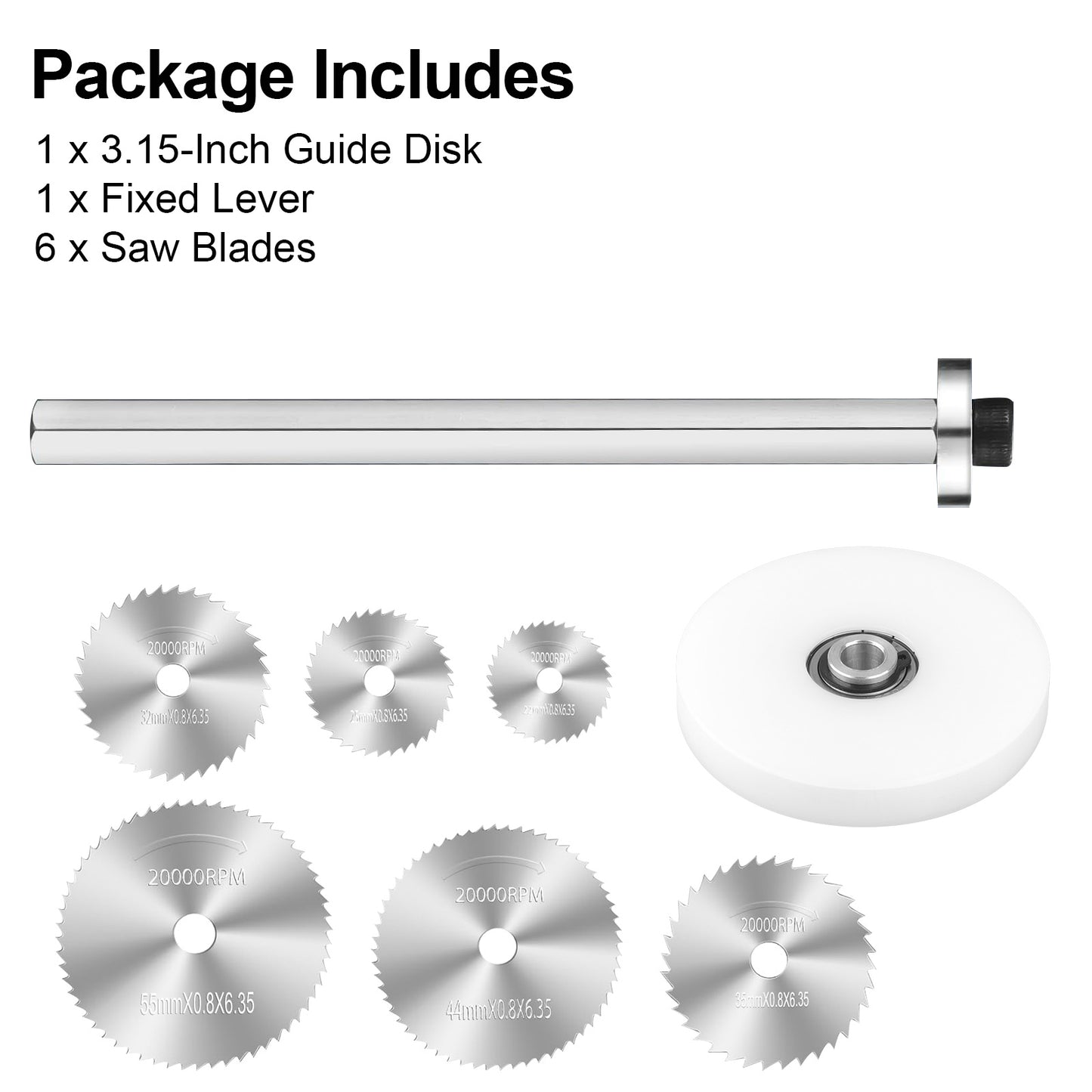 Internal Pipe Cutter for PVC - Stainless Steel Shaft with HSS Blades, Adjustable Cutting Depth, Includes 6 Saw Blades & Guide Disk - Ideal for Shower Drains, Toilet Flanges, and Confined Spaces