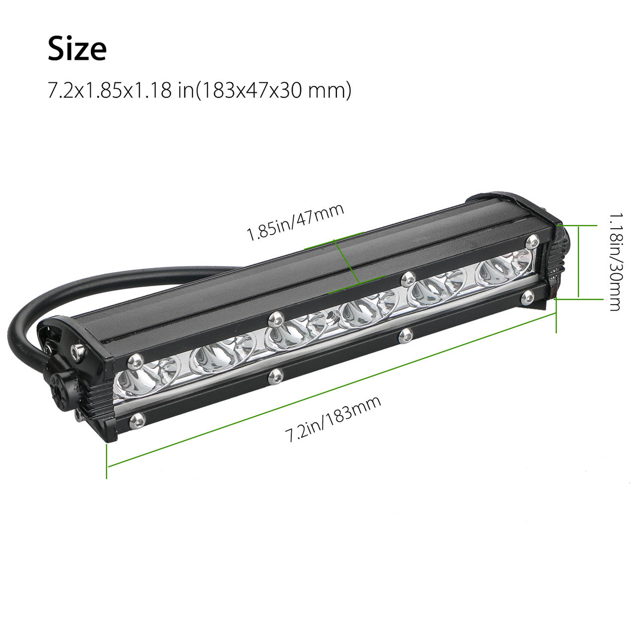 LED Light Bar, 18W 6000K LED Work Light Bar 10-30V 6 LED Driving Lights Fog Offroad Lamp For Vehicles, ATV, Truck SUV