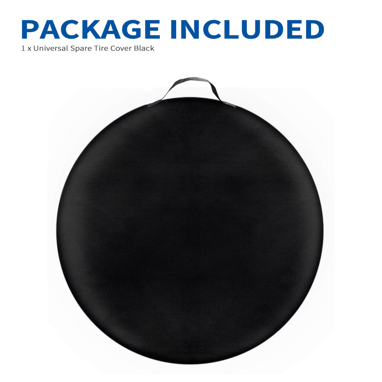 31.5 to 18.5 inch Spare Tire Cover Fit for Jeep, Trailer, RV, SUV, Truck, Tough Tire Wheel Soft Cover, Black Fits Entire Wheel size (31.5 to 18.5 inch)