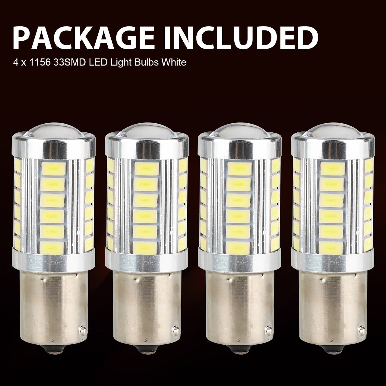 1156 LED Bulb White, Super Bright 1156 BA15S 1141 Car LED Light Bulbs Replacement for 12V RV Car Camper Trailer Interior Turn Signal Backup Reverse Lights 6000K, 4PCS