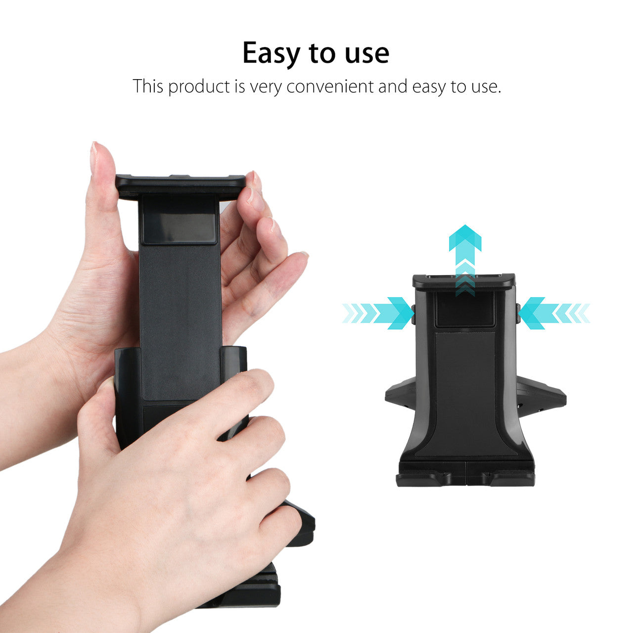 Universal Car CD Slot Mount, Adjustable Tablet Phone Mount Holder for 7"-12" Devices iPad 2/3/4/5, Samsung Galaxy Tab 3/4/A/S, Garmin GPS, Other Table Device