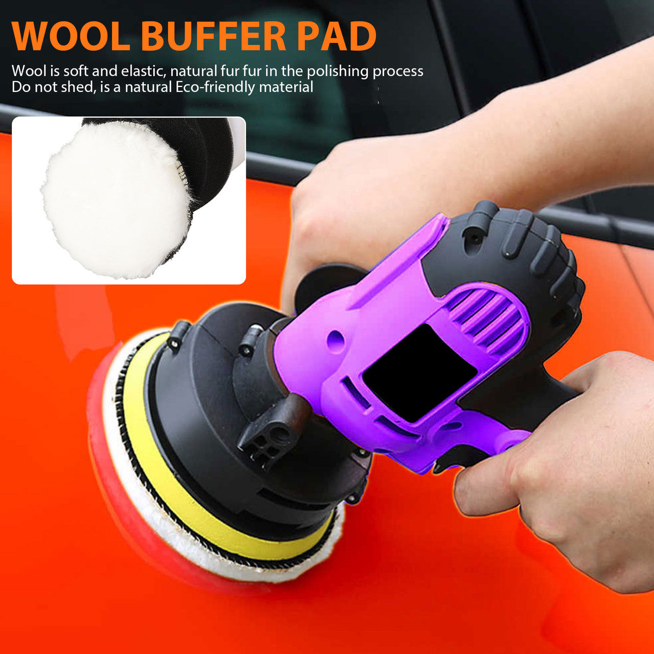31Pcs 3 Inch Car Polishing & Buffing Sponge Pads Kit, Wool Bonnet Sponge Pad for Household Electric Drill and Auto Polisher with M14 Drill Adapter for Washing Cleaning Waxing Dusting Sealing Glaze