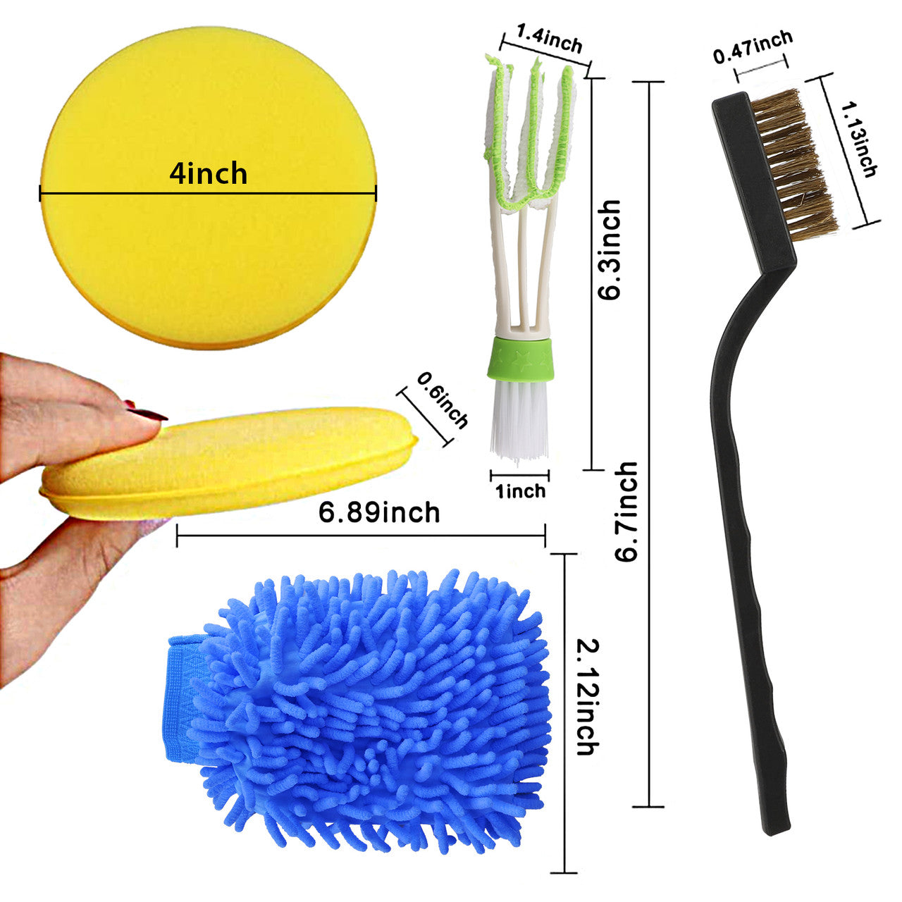Detailing Brush Kit for Cars and Vehicles, Auto Interior for Wheel Cleaning Kit