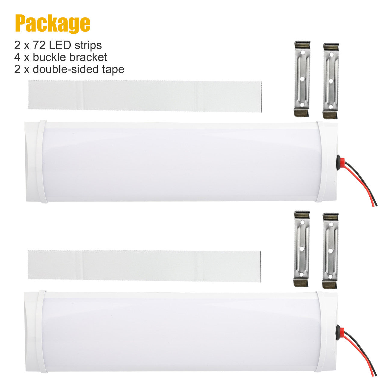 12v LED Interior Lights Roof Ceiling Lamp for Car, RV, Home, Boat and more, 2Pcs