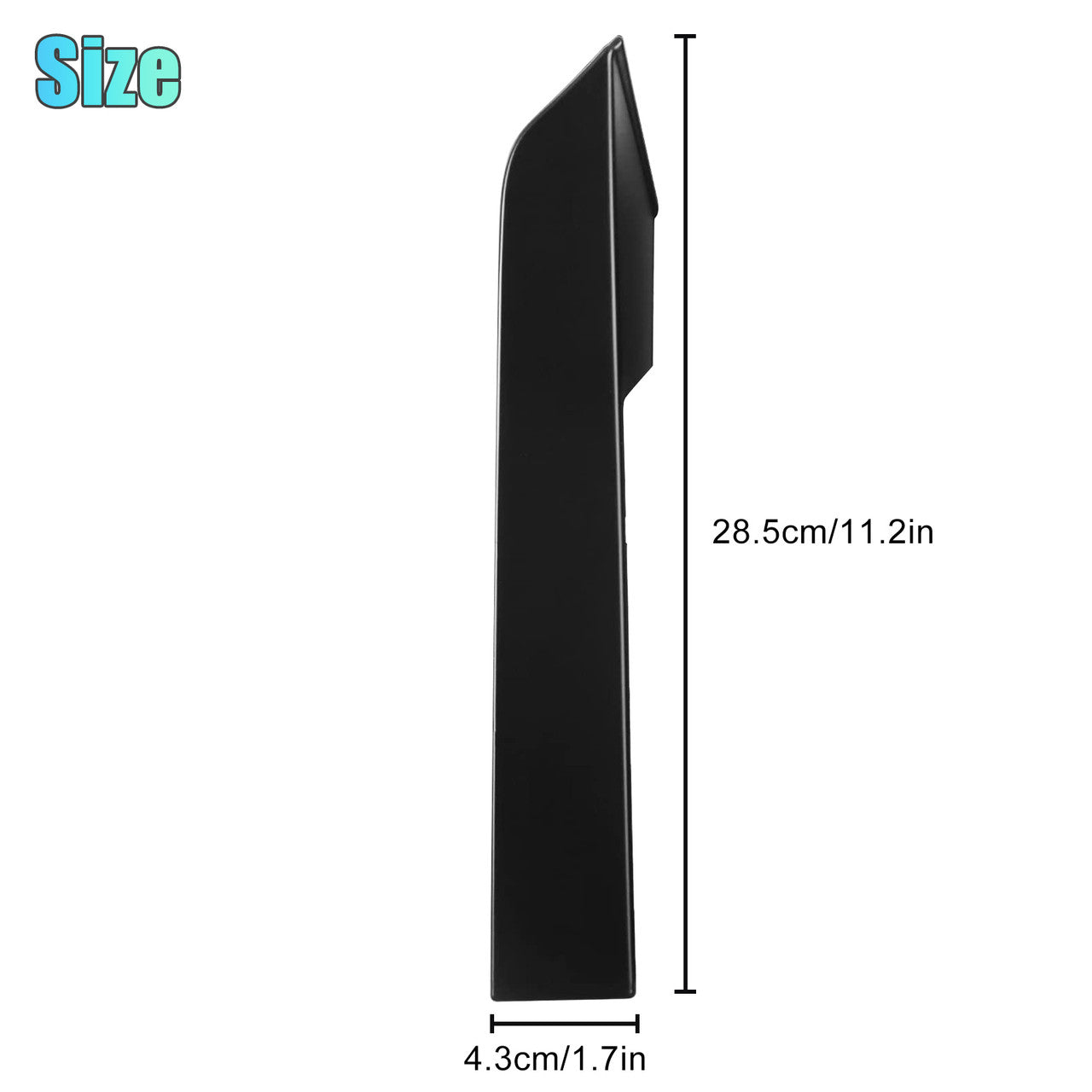 Front Bumper Grille Headlight Filler Trim - Compatible with Toyota Tacoma 2012-2014 (Black)