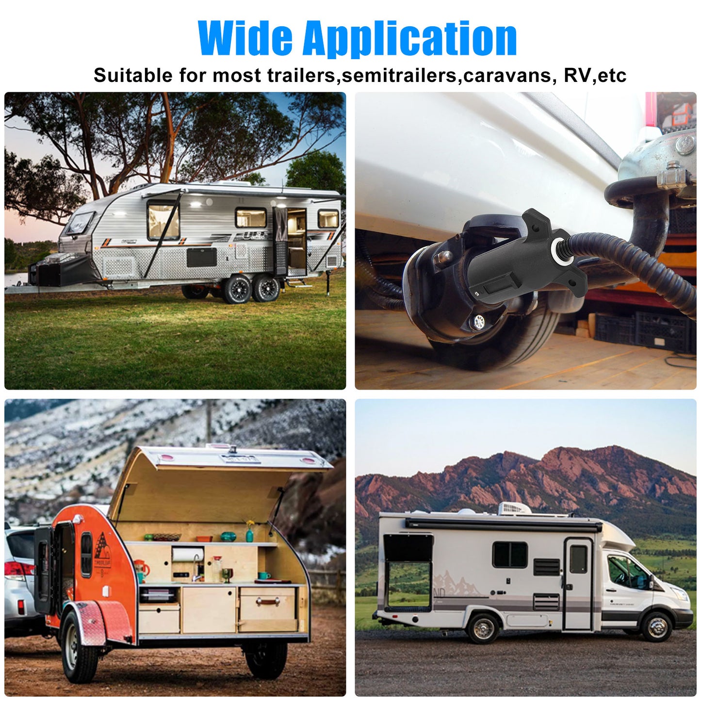 Trailer Adapter - 7-Pin to 4-Pin, Seamless Integration, Robust Construction