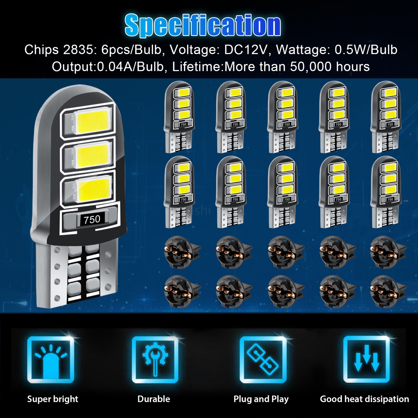 LED Instrument Dash Light - Enhanced Brightness for Car Interior Decoration