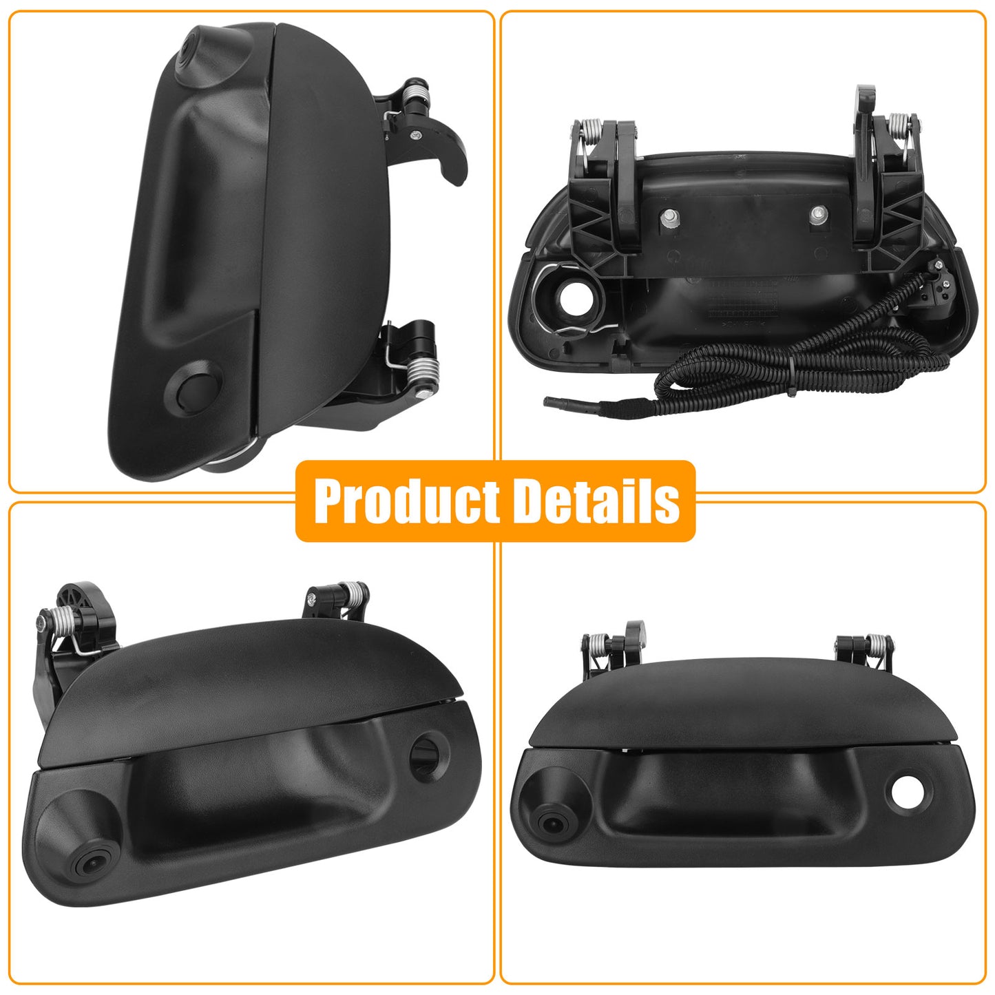 High-Definition Ford Tailgate Handle Cameras - Enhanced Night Vision, 170° Wide Angle for Reversing, Perfect Fit for 1997-2003 Ford F150,1999-2006 Ford F250, 1999-2006 Ford F350,1999-2006 Ford F450,2001-2005 Ford Explorer Sport Trac,2001-2003 Ford LOBO