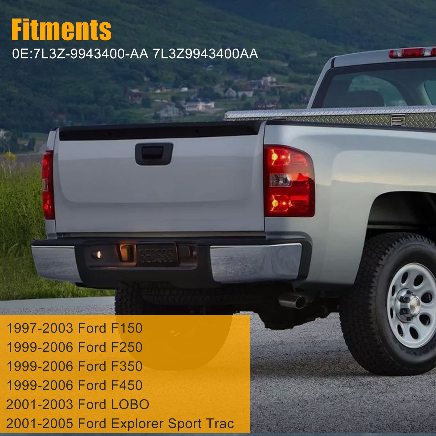 High-Definition Ford Tailgate Handle Cameras - Enhanced Night Vision, 170° Wide Angle for Reversing, Perfect Fit for 1997-2003 Ford F150,1999-2006 Ford F250, 1999-2006 Ford F350,1999-2006 Ford F450,2001-2005 Ford Explorer Sport Trac,2001-2003 Ford LOBO