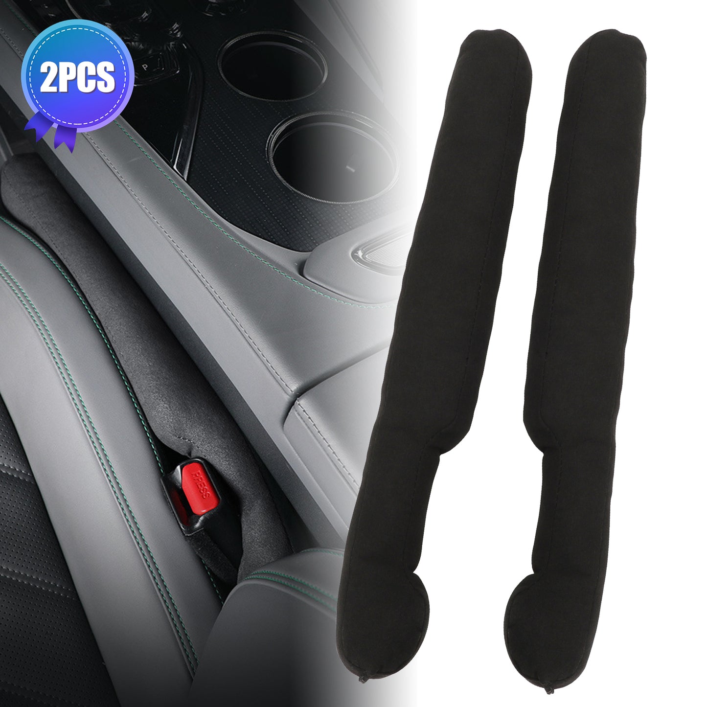 2 pcs Car Seat Gap Fillers - Prevent Items from Falling, Perfect Fit for trucks, cars, and vans, Easy to Clean and Use
