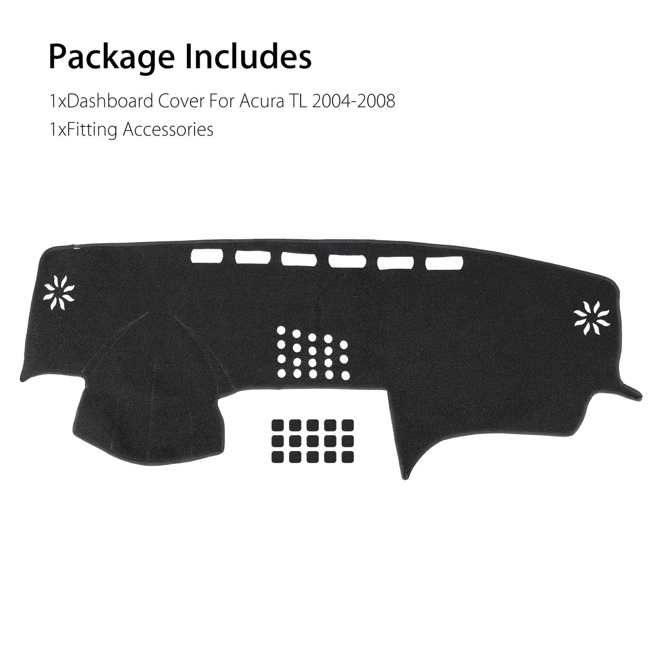 Dashboard Covers,suit for 2004-2008 Acura TL,NO Shrink, NO Fade or Distort,Won‘t Break Dash Sensors