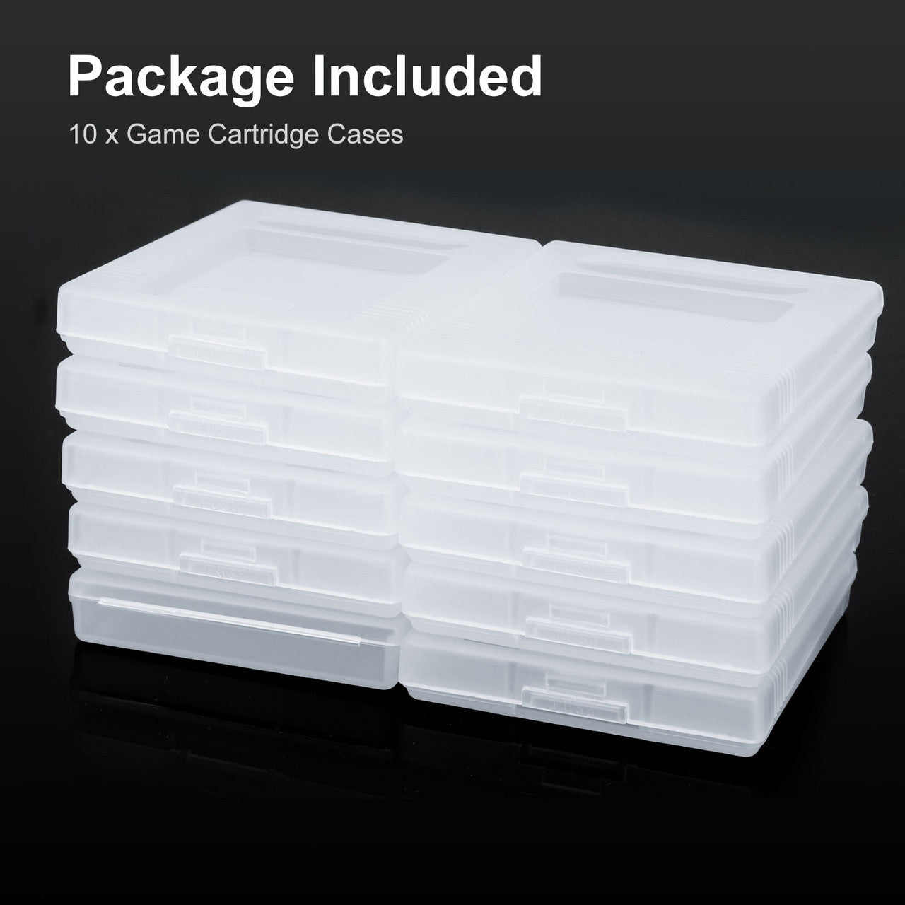 Clear Game Cartridge Case Box fit for Nintendo Game Boy Color, Transparent Game Card Case Cover Waterproof Cartridge Game Box (Case Only)