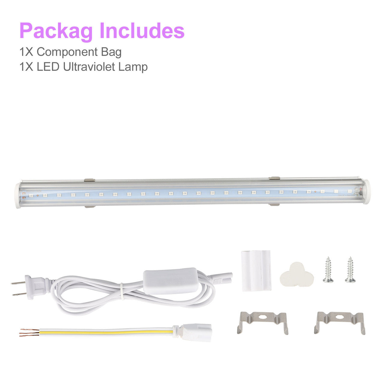 4W Blacklight Bar USB Portable T5 UV Blacklight Tube for Poster Birthday Wedding Party Christmas