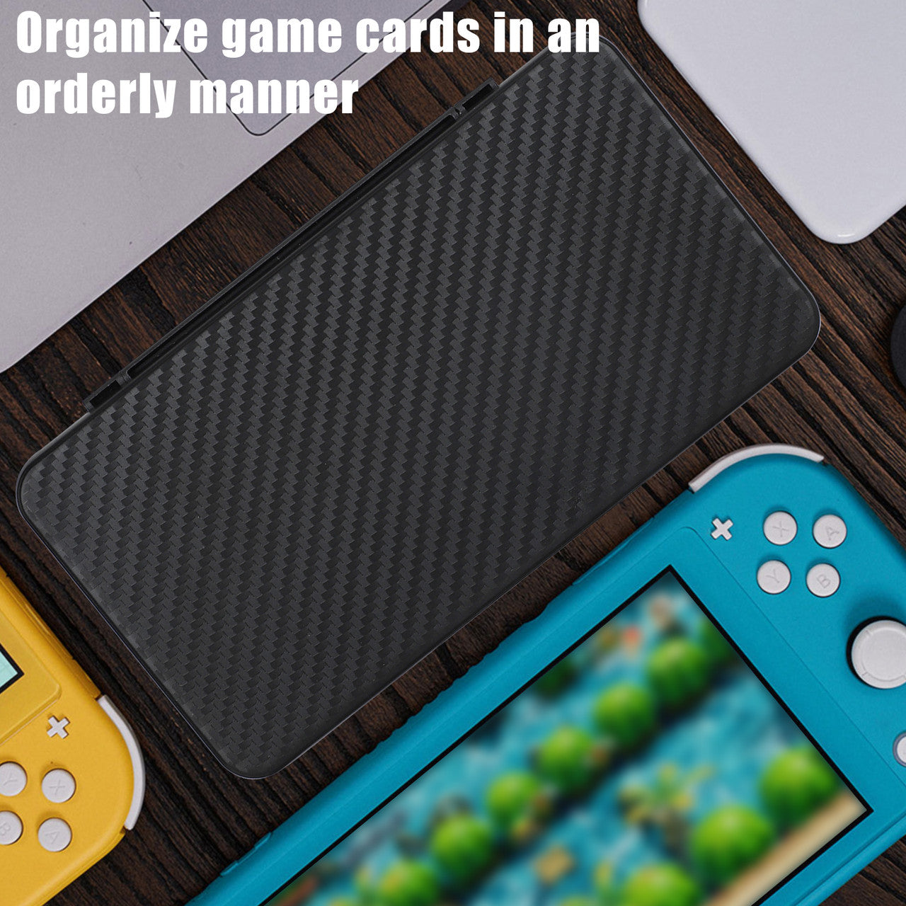 Game Card Case for Nintendo Switch/ Lite-the Game Cartridge Case Holder Can Store 72 Game Cards, Silicon Lining (Black)
