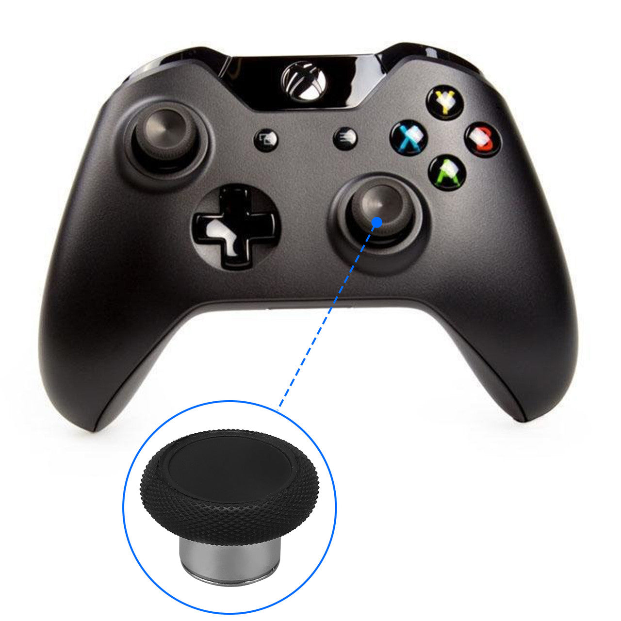 Replaceable Xbox One Elite Controller Swap Thumbstick Grips Parts Analog Joy Sticks Replacement Parts for Xbox one/S/X/Elite PS4 DualShock 4 Controller Accessories(Thumbsticks), 2pcs
