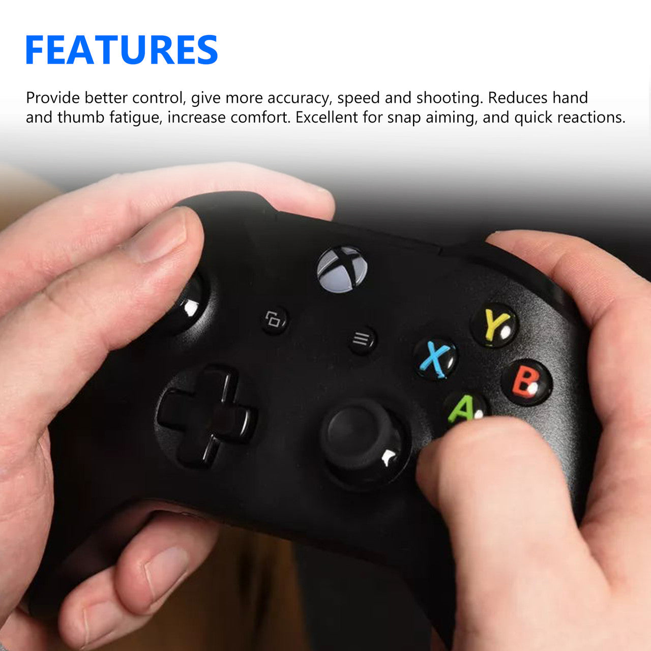 Replaceable Xbox One Elite Controller Swap Thumbstick Grips Parts Analog Joy Sticks Replacement Parts for Xbox one/S/X/Elite PS4 DualShock 4 Controller Accessories(Thumbsticks), 2pcs