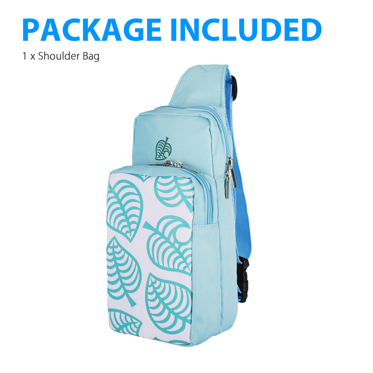 Travel Slim Shoulder Sling Backpack Chest Bags Compatible with Nintendo Switch, Casual Daypack for Outdoor Hiking (Green)