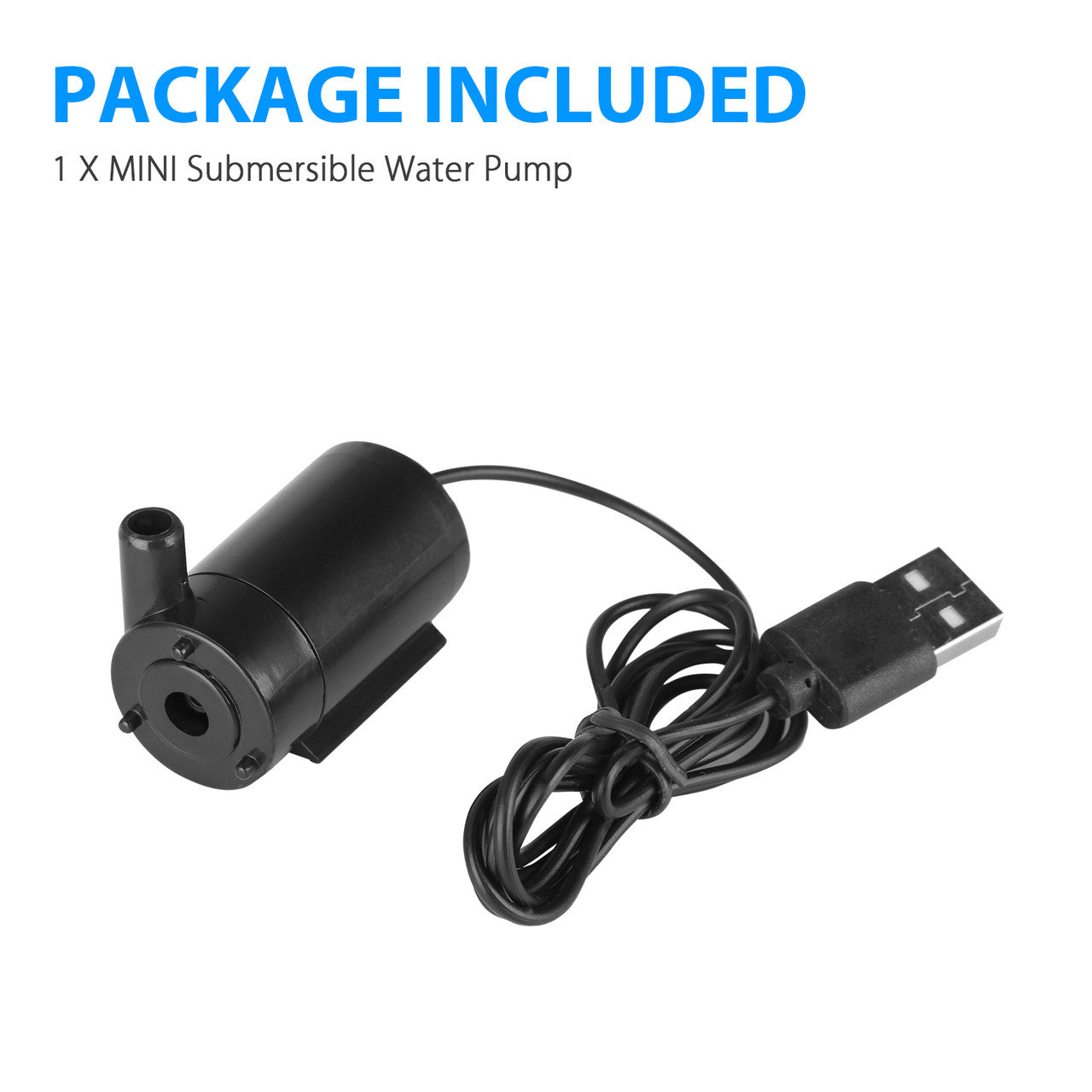 Low Quiet Mini Submersible Water Pump, Electric Brushless Fountain, Dual-Purpose Design for Aquariums, Fish Tank, Hydroponics, Aquaponics, Wave Maker Pump, Fountains, Pond