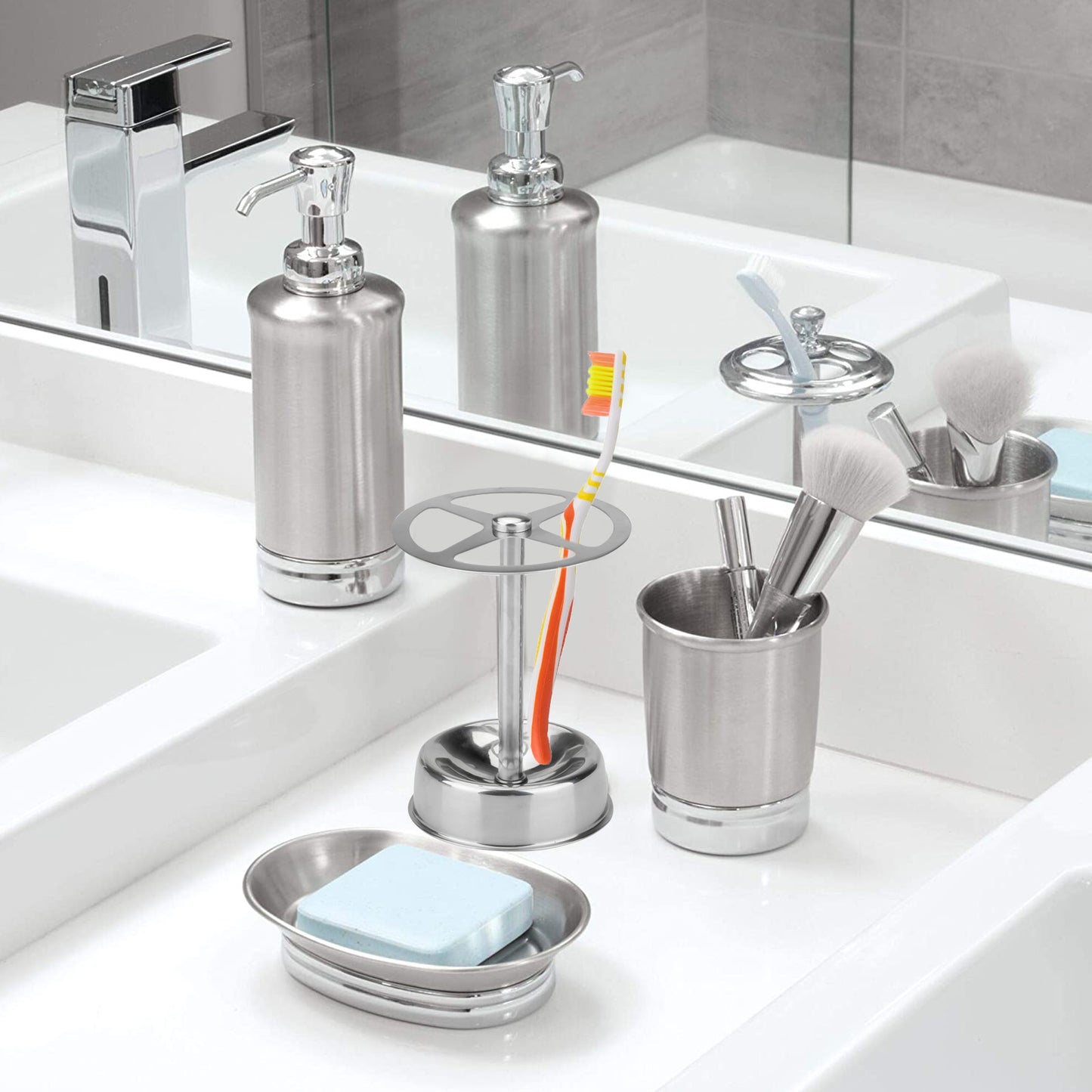 Stainless Steel Stand Toothbrush holder
