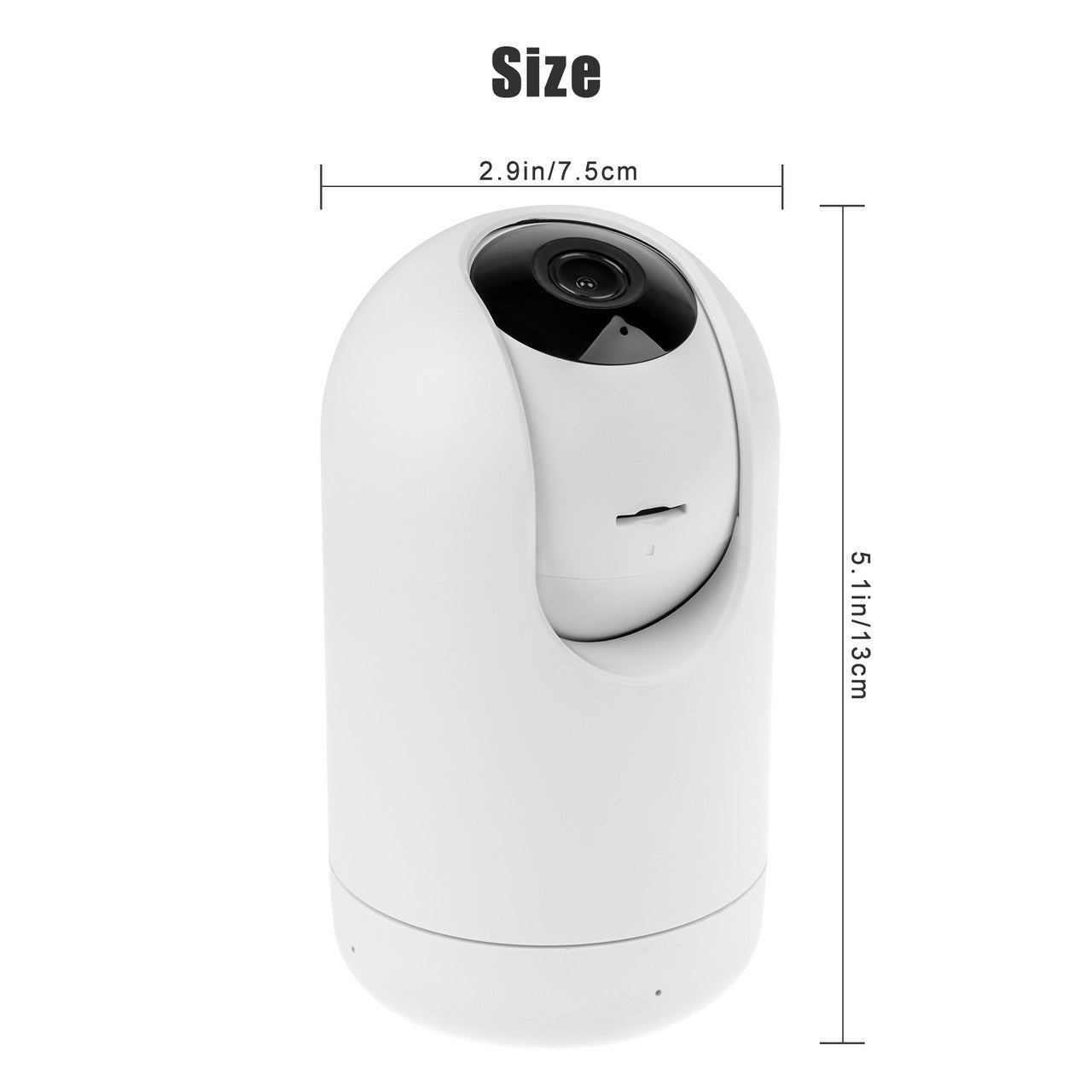 1080P FHD Wireless Camera with Night Vision Motion Detection, 2-Way Audio Home Security