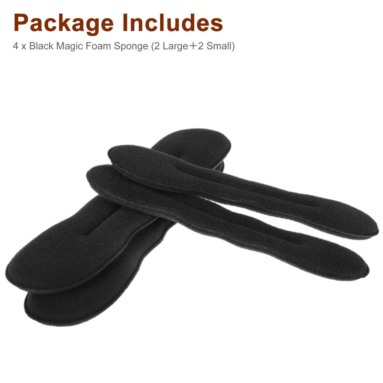 Beaute Galleria 4 Pieces Black Magic Hair Bun Maker Foam Sponge Bun Twist Shaper Hair Donuts
