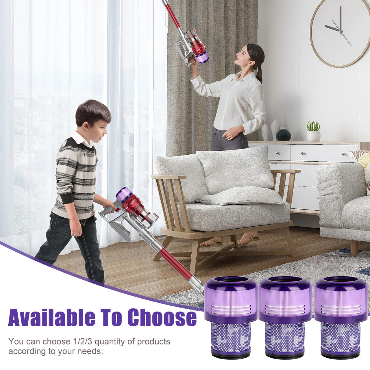 Rear Filter Element HEPA Filter that is easily Assemble,Suitable For Dyson V11 Vacuum Cleaner
