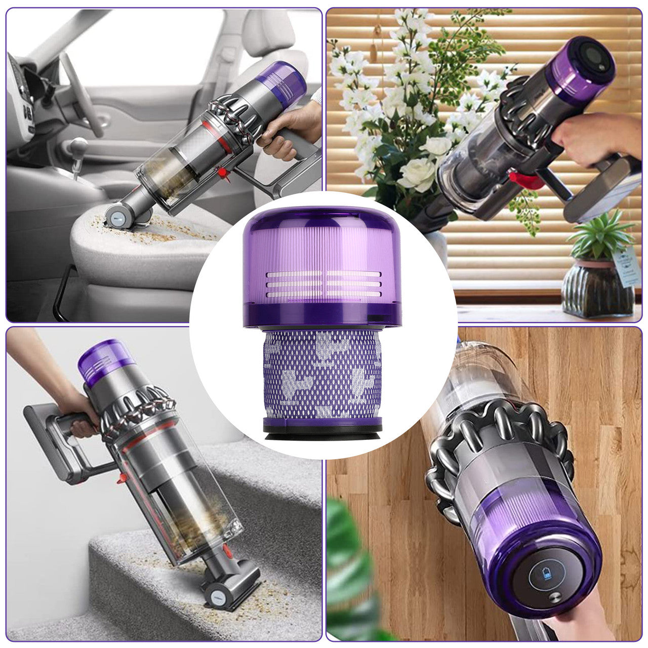 Rear Filter Element HEPA Filter that is easily Assemble,Suitable For Dyson V11 Vacuum Cleaner