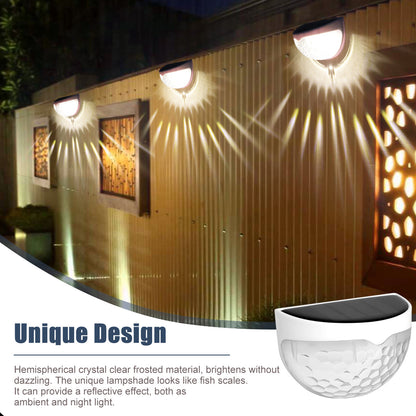 Solar Fence Lights with a Unique Design and has Solar Charging Capabilities, Water-Proof