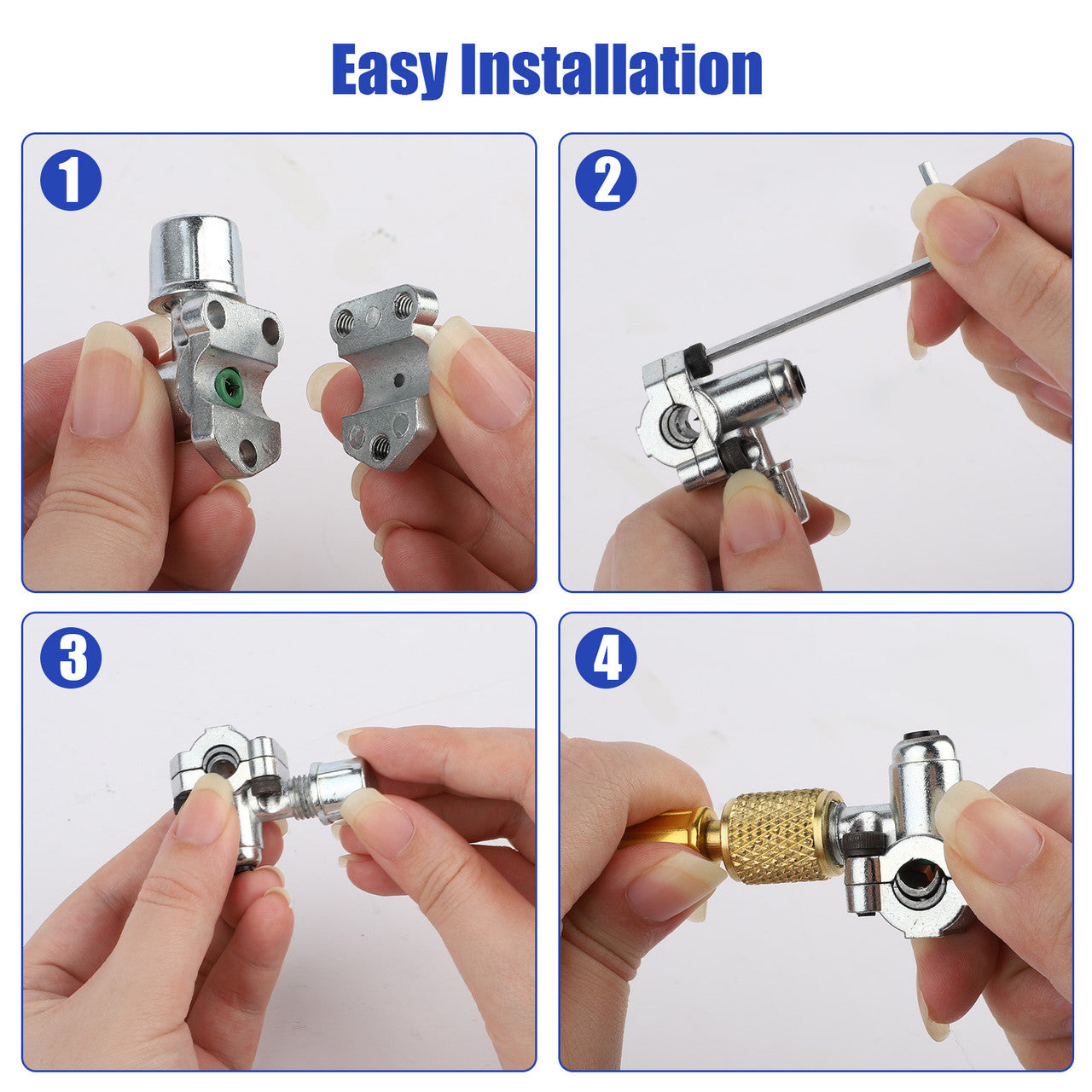 R134a Refrigerator Freon Recharge Hose with Bullet BPV31 Piercing Valve - Include R12 to R134a Conversion Kit for A/C Pro Refrigerant & BPV31 ( Refrigerator Freezer Fluoridation Kit Tool )