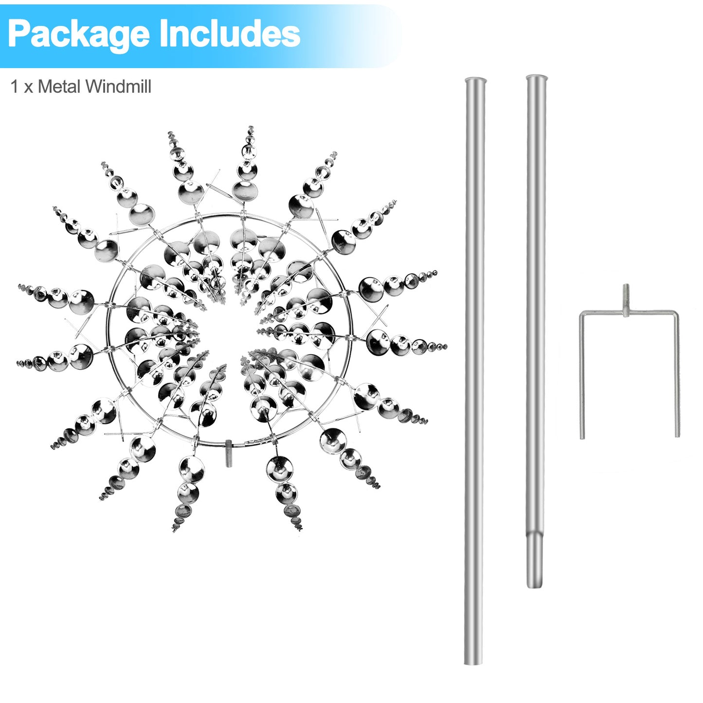 Metal outdoor Windmill