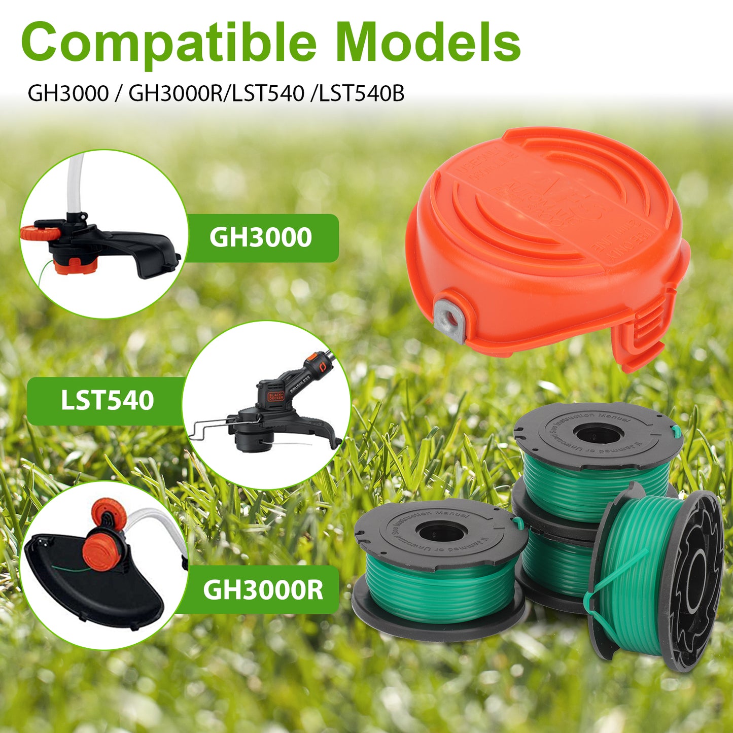4PCS Replacement Spool Line parts