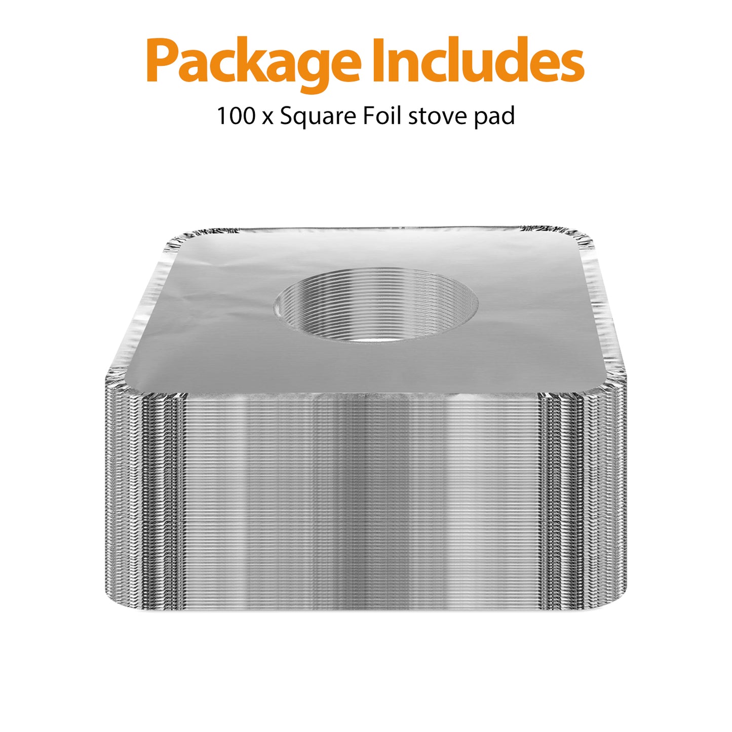 100PCS Aluminum Foil Gas Stove Pads