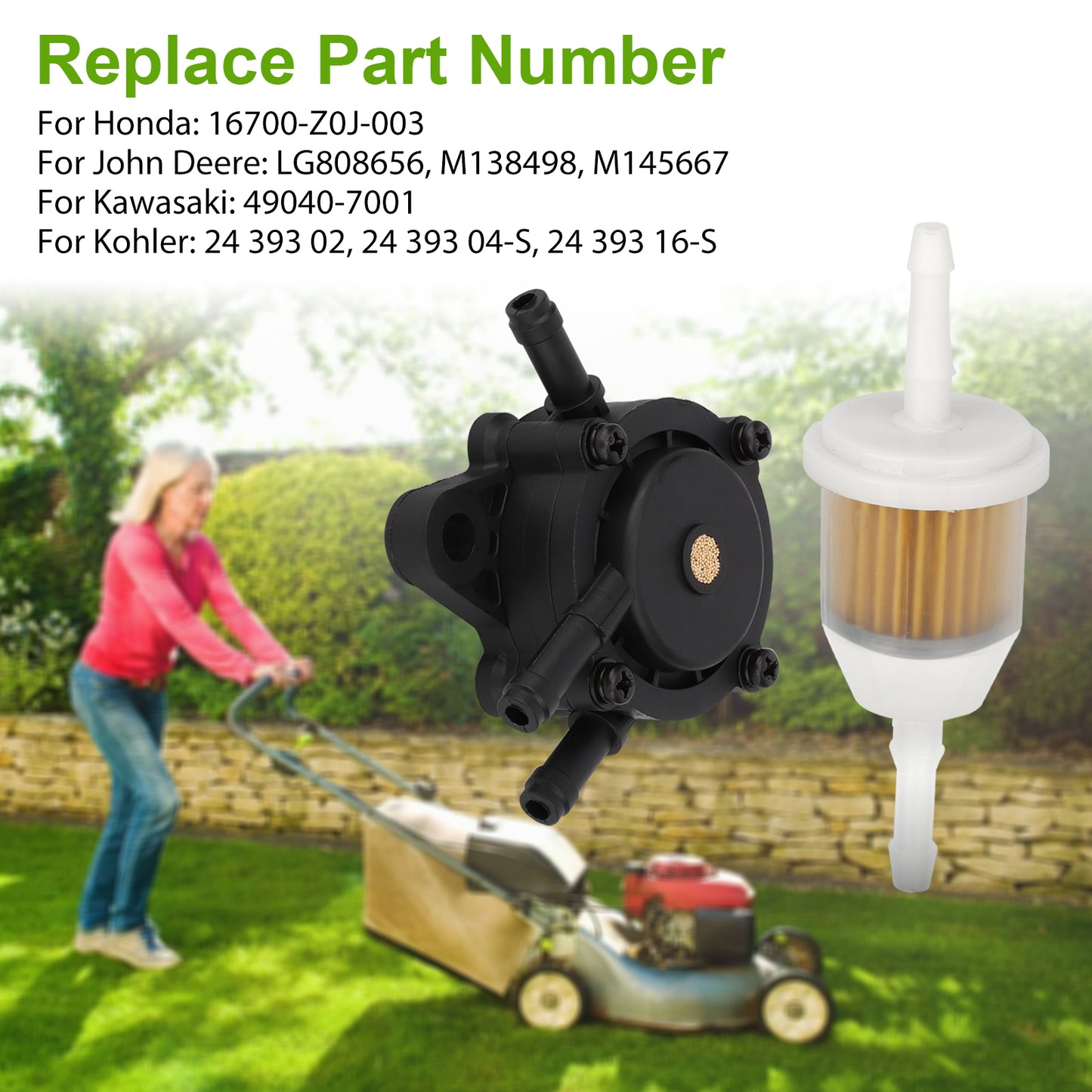 Gas Fuel Oil Pump For Kohler SV735 SV740 Motor